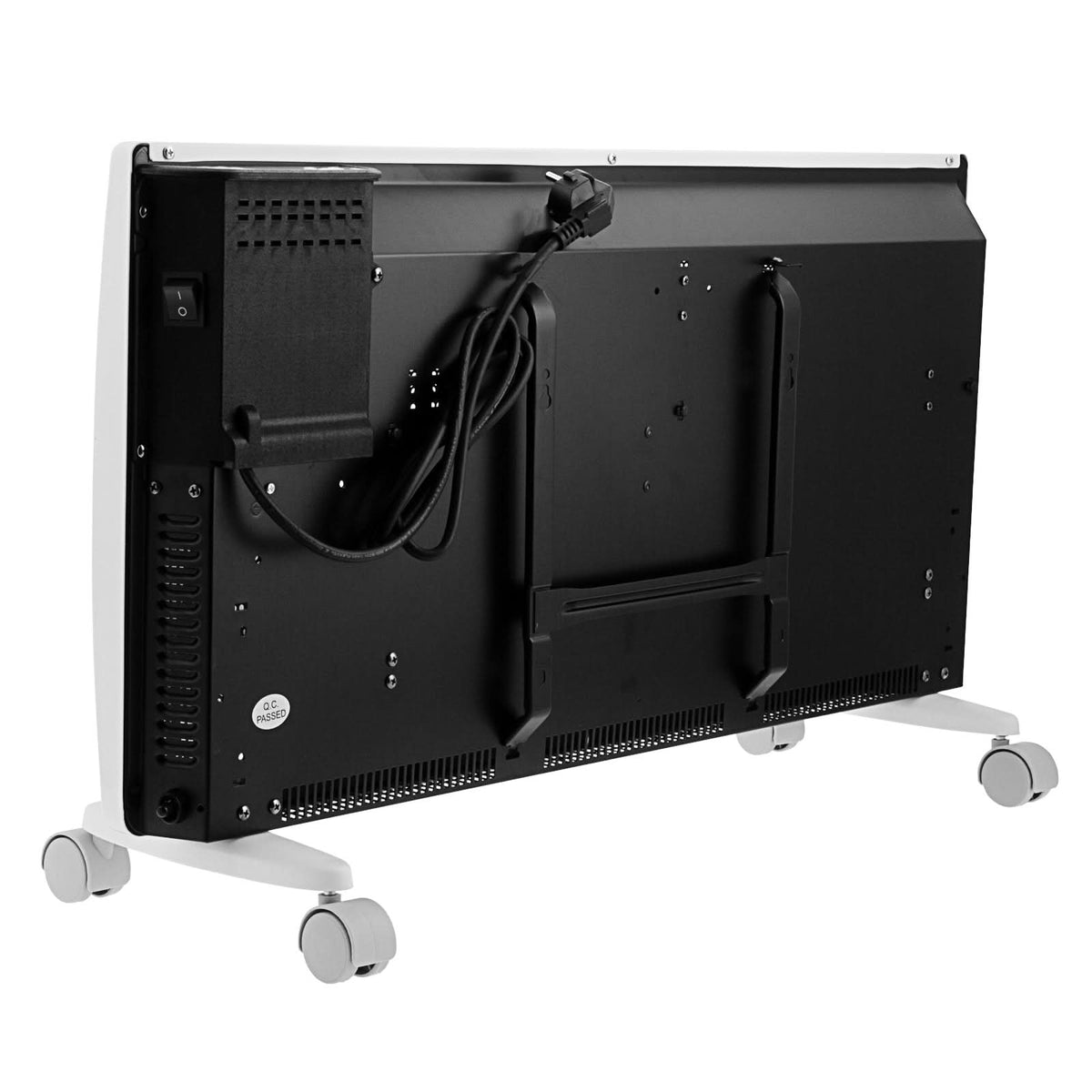 Convector electric hibrid Denzel HybridX-2000, 2000W, incalzitor cu infrarosu, termostat digital, montaj pe perete sau podea