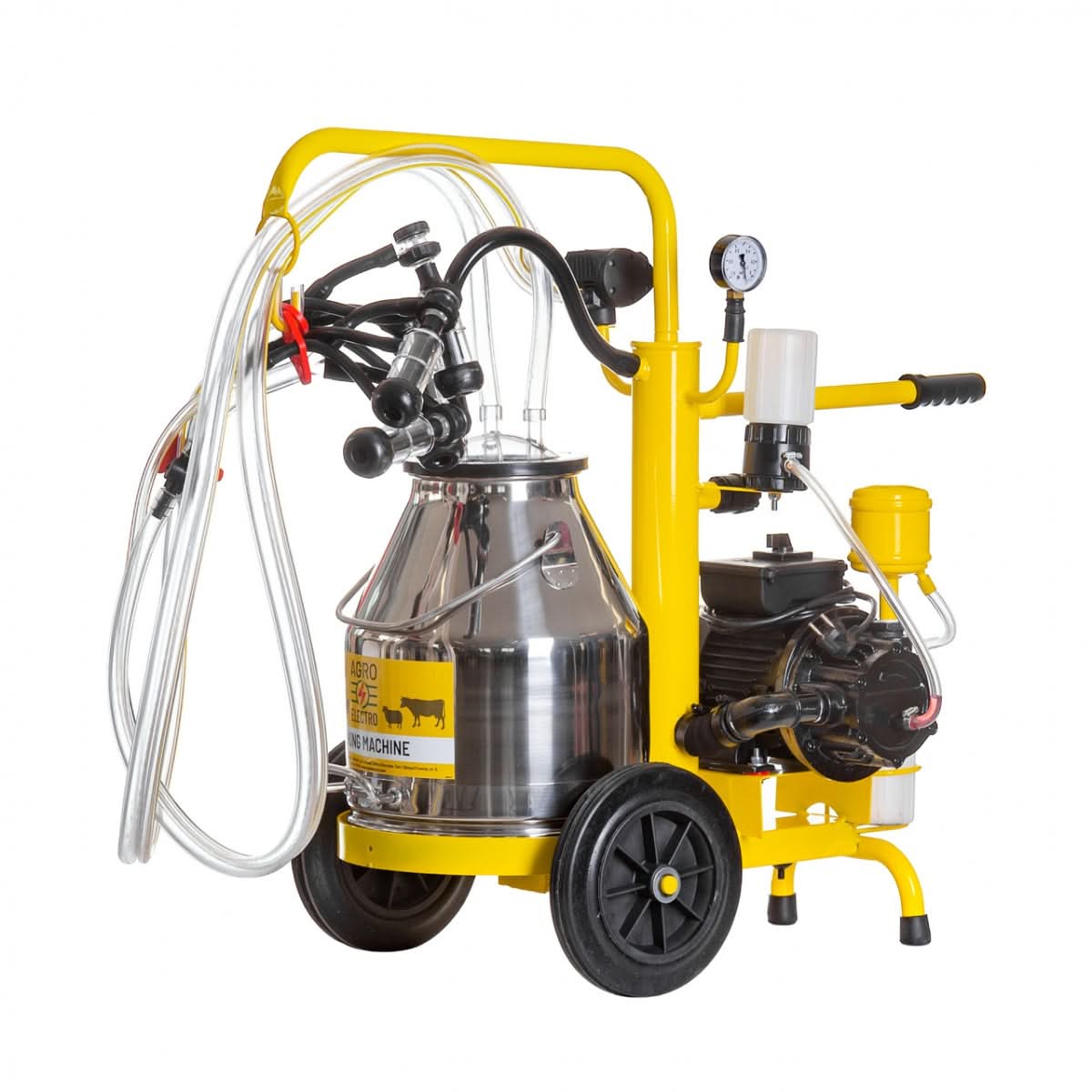 Aparat de muls oi, 2 posturi, 1 bidon inox 25 litri, eco