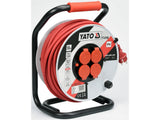 Prelungitor pe tambur Yato 50m, 4 prize, cablu 3x2, 5mm2, 16A, IP44 YT-8108 - imagine produs 2