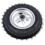 Roata roaba 350-8 cu rulment si ax 20 mm, anvelopa cauciuc 8 PR, tip spita
