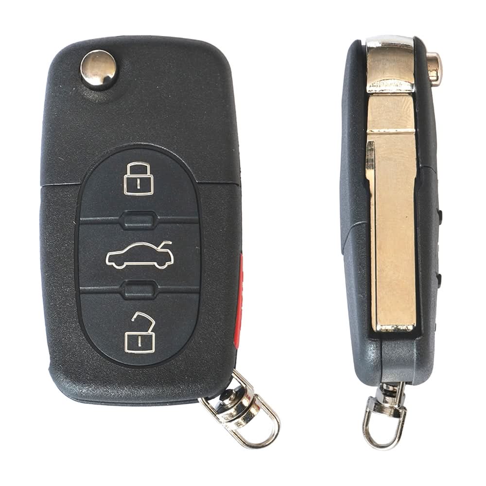 Carcasă Cheie Contact AKONEN 54162 pentru Skoda Fabia și Octavia, 3+1 Butoane, cu Cheie