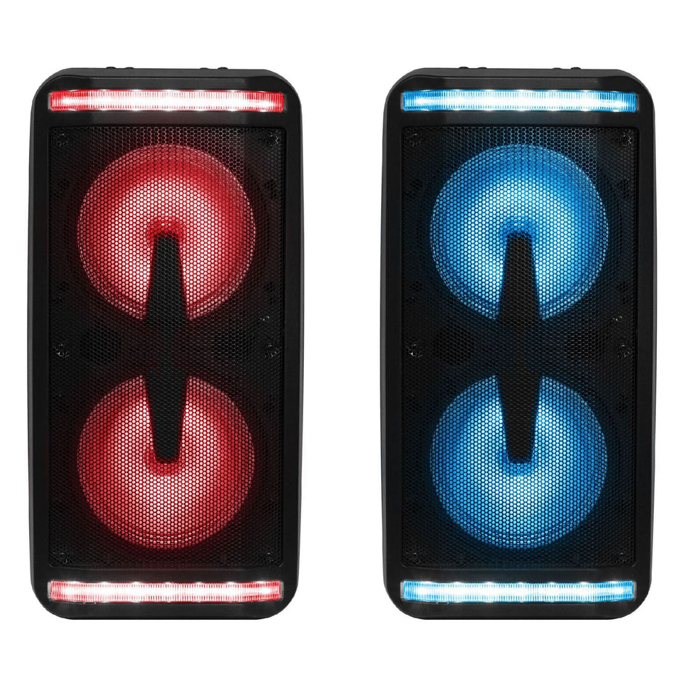 Boxa Portabila Party PAR219BT, 20cm, Bluetooth, USB, Karaoke, FM, LED, Acumulator 13h, Inregistrare MP3