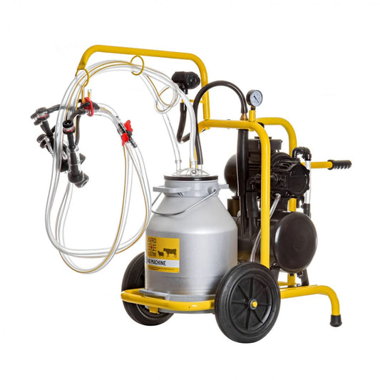 Aparat de muls capre, 2 posturi, 1 bidon aluminiu 30 litri