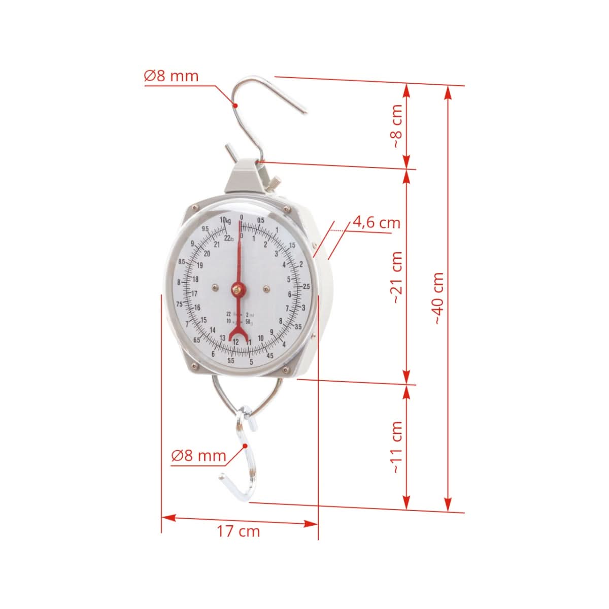 Cantar suspendat premium, max. 10 kg, robust si precis