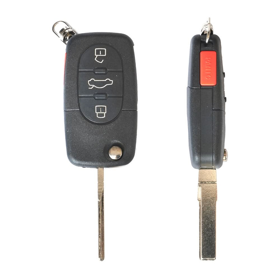 Carcasă Cheie Contact AKONEN 54162 pentru Skoda Fabia și Octavia, 3+1 Butoane, cu Cheie