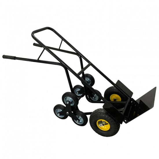 Carucior pliabil 2 in 1 VivaTechnix VMD-1057, transport 250 kg, otel vopsit, roti scari + roti cu camera