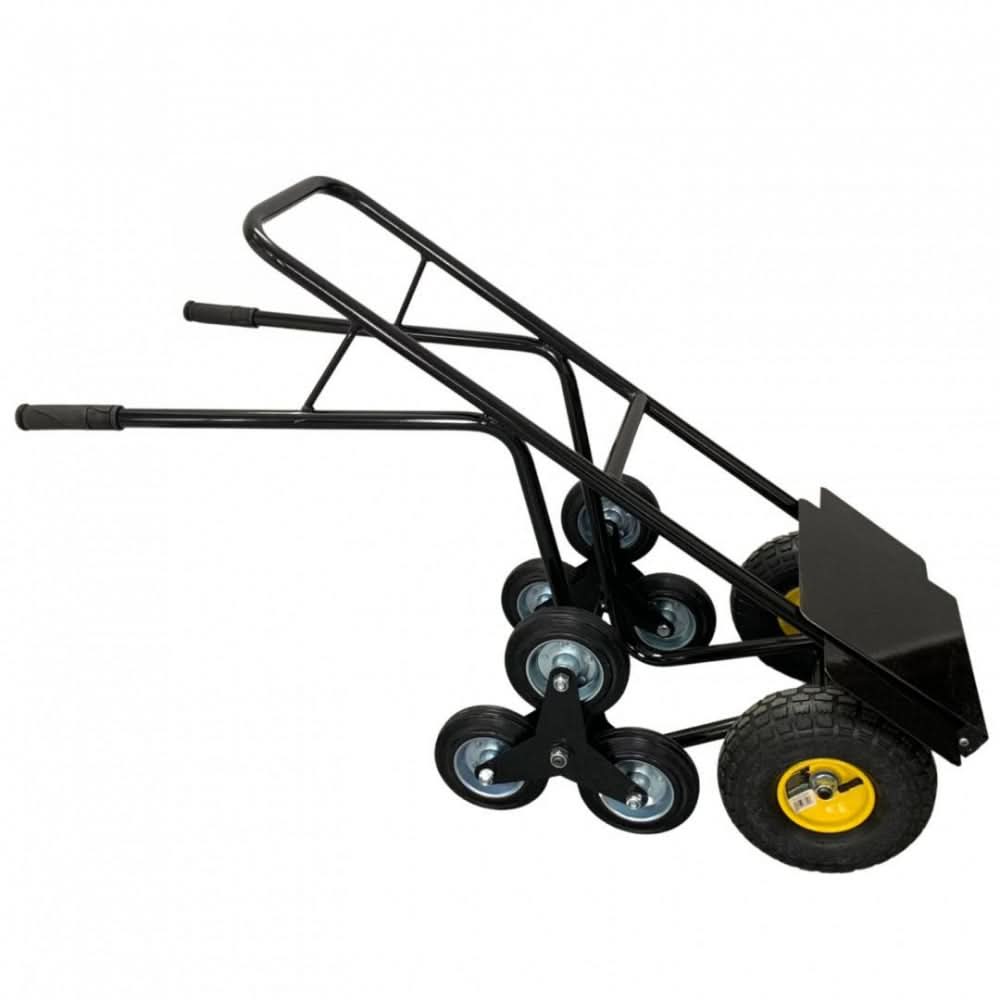 Carucior pliabil 2 in 1 VivaTechnix VMD-1057, transport 250 kg, otel vopsit, roti scari + roti cu camera