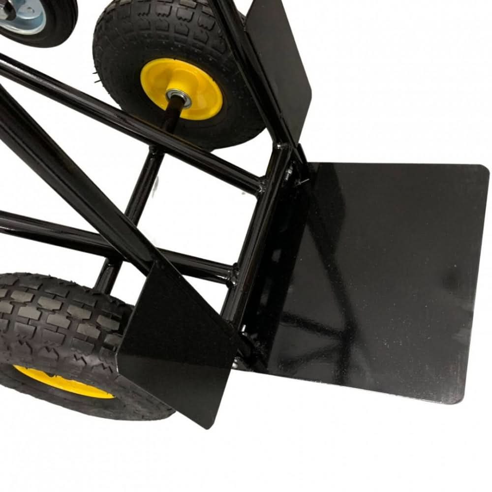 Carucior pliabil 2 in 1 VivaTechnix VMD-1057, transport 250 kg, otel vopsit, roti scari + roti cu camera