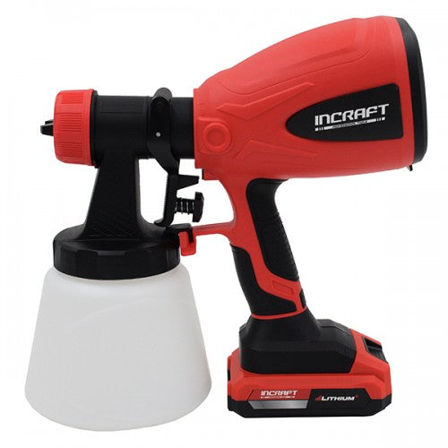 Pistol vopsit cu acumulator 20V Incraft PGK-20V 750ml/min 4 duze 800ml rezervor