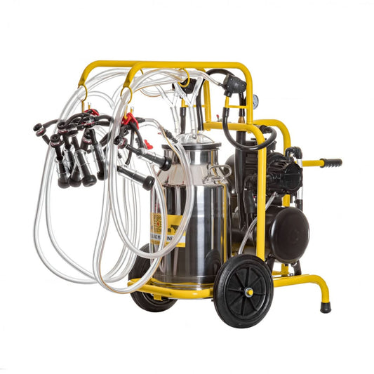 Aparat de muls capre, 4 posturi, 1 bidon inox 40 litri