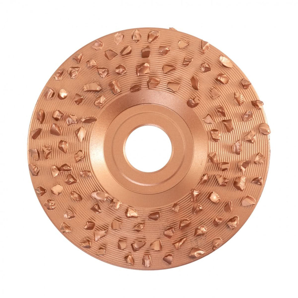 Disc abraziv standard pentru copite din oțel, 115 mm, cu două fețe și granulație medie