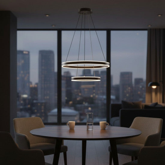 Lustra LED Ajustabila 165W, 7800lm, 3000K/4000K/6500K, IR