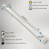 Corp LED Fida aluminiu, 40W, 3000K, 1200 mm