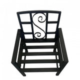 Scaun metalic pentru gradina VivaTechnix VMD-1047, 53x50x83 cm, negru mat, max. 120 kg