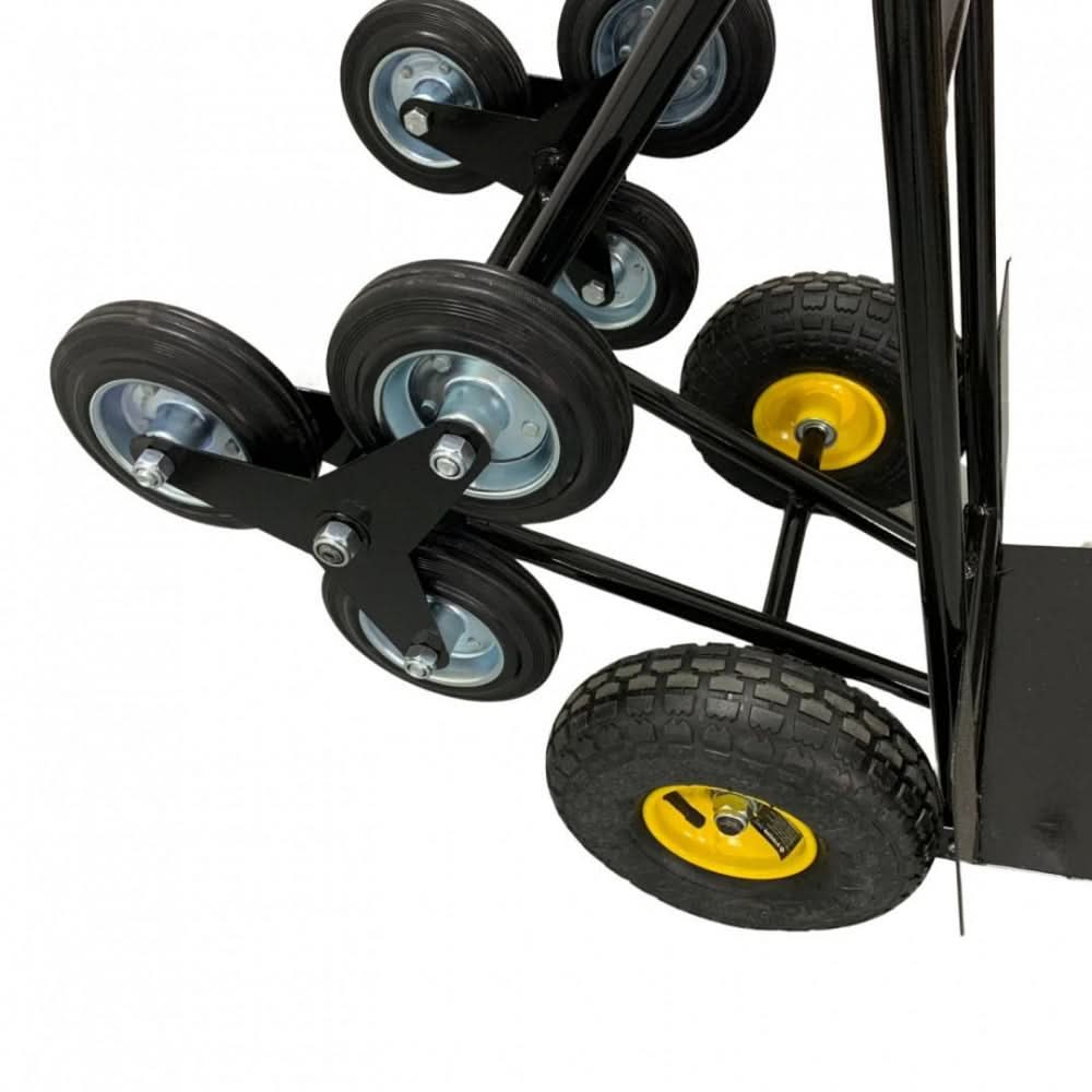 Carucior pliabil 2 in 1 VivaTechnix VMD-1057, transport 250 kg, otel vopsit, roti scari + roti cu camera