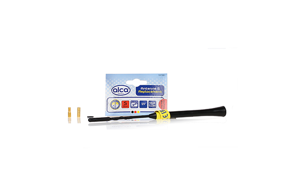 Antena Auto Exterioară Neagră 23 cm cu 2 Adaptoare (5-6 mm) – Performanță Optimizată