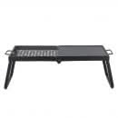 Gratar pliabil pentru camping, 57x28.5 cm, otel inoxidabil, foc deschis, portabil cu geanta, 230 mm inaltime, 4.7 kg