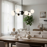 Lustra Cosmo Negru, 8xE27, 80W, 800x680mm