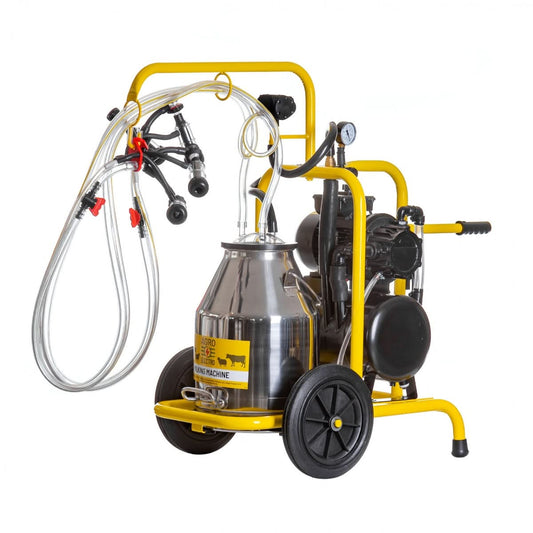 Aparat de muls oi, 2 posturi, 1 bidon inox 30 litri