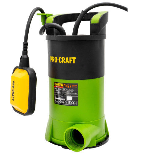 Pompa submersibilă 750W, 14000L/h, 7m adâncime, Carcasa Plastic PROCRAFT PN27