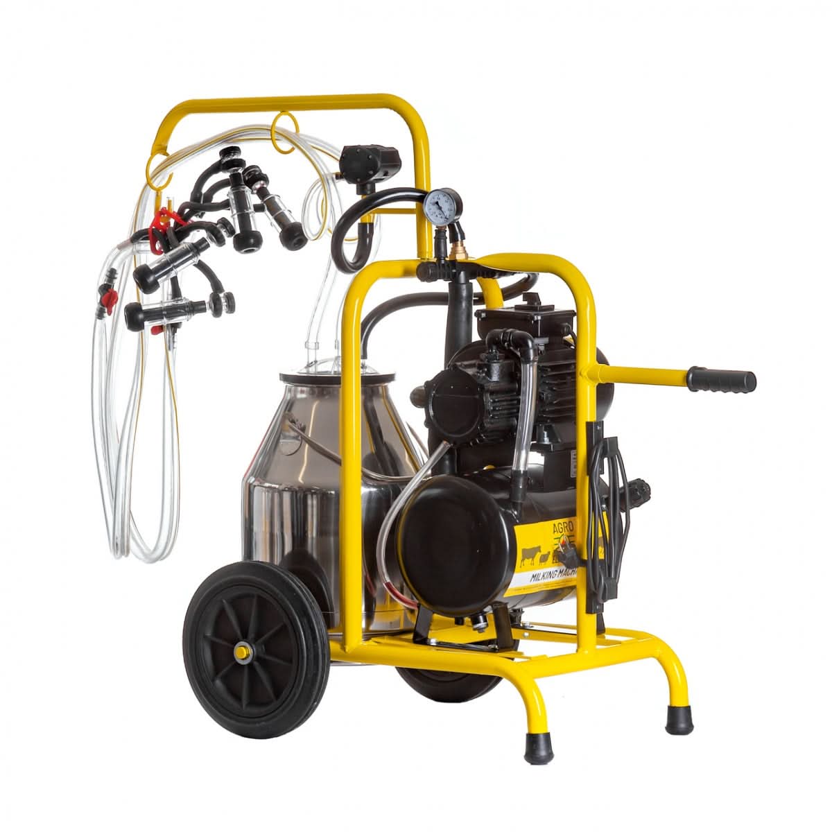 Aparat de muls oi, 2 posturi, 1 bidon inox 30 litri