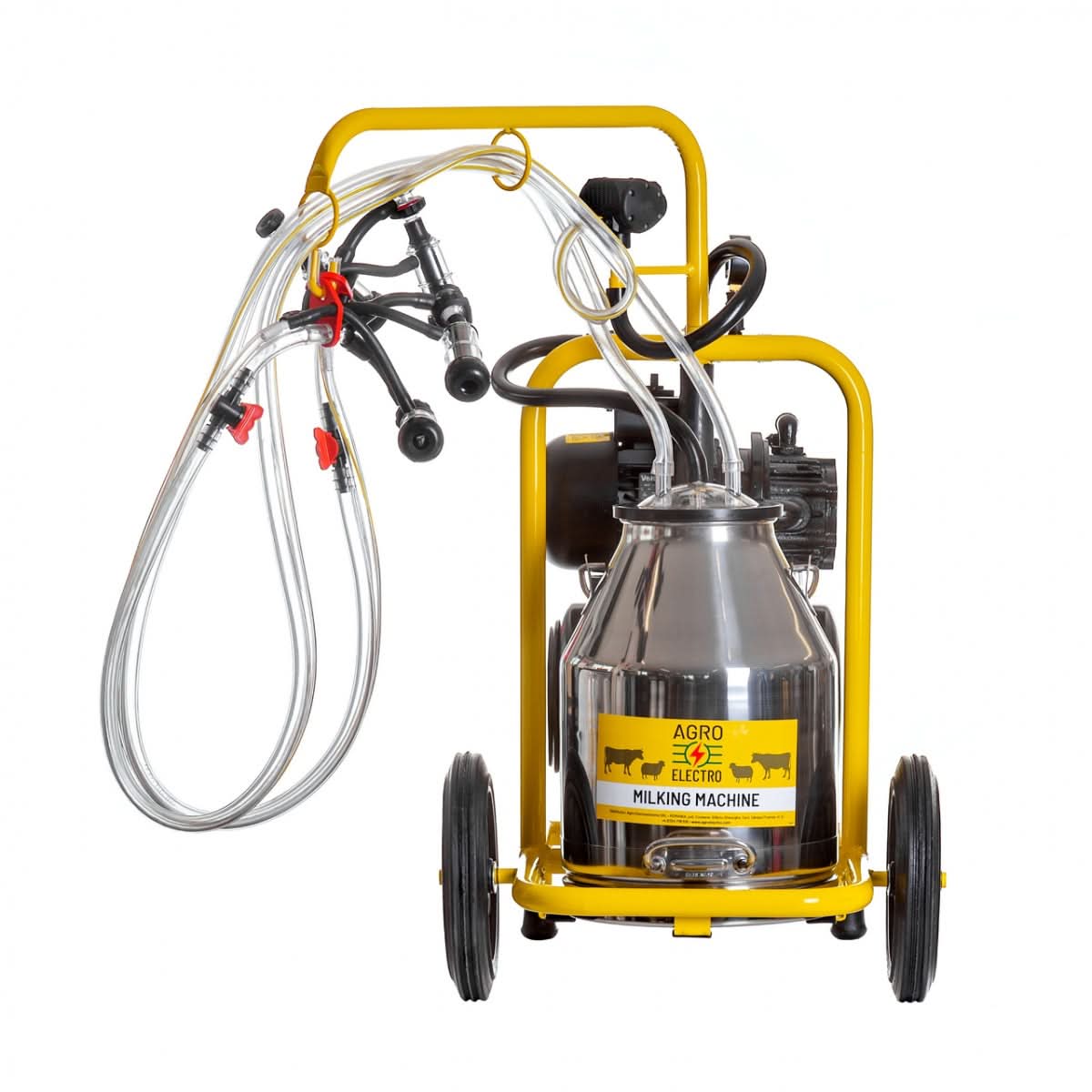 Aparat de muls oi, 2 posturi, 1 bidon inox 30 litri