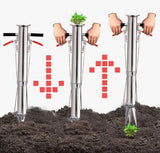 Plantator manual rasaduri si seminte, 96 cm, tub 75 mm, adancime 17 cm, manere cauciucate