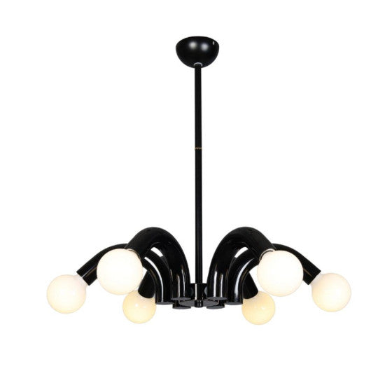 Lustra Hester Negru, 6xE27, 42W, 540x650mm