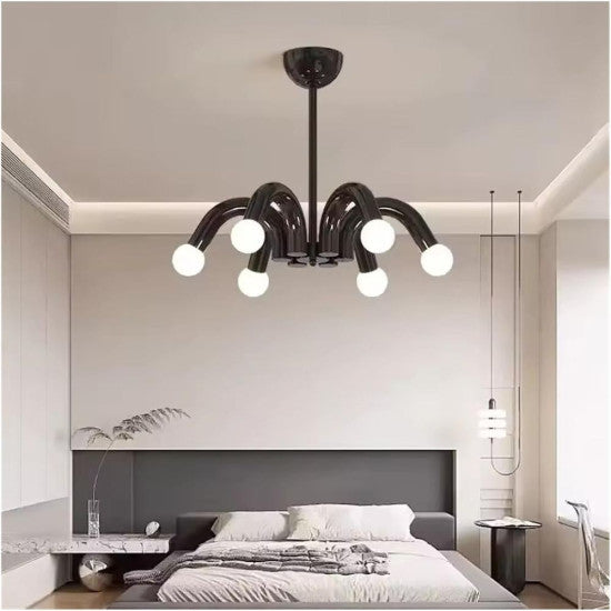 Lustra Hester Negru, 6xE27, 42W, 540x650mm
