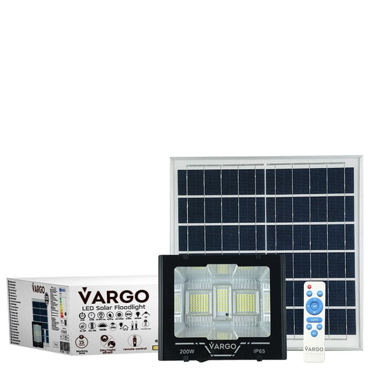 Proiector cu panou solar și telecomandă V-117925 VARGO