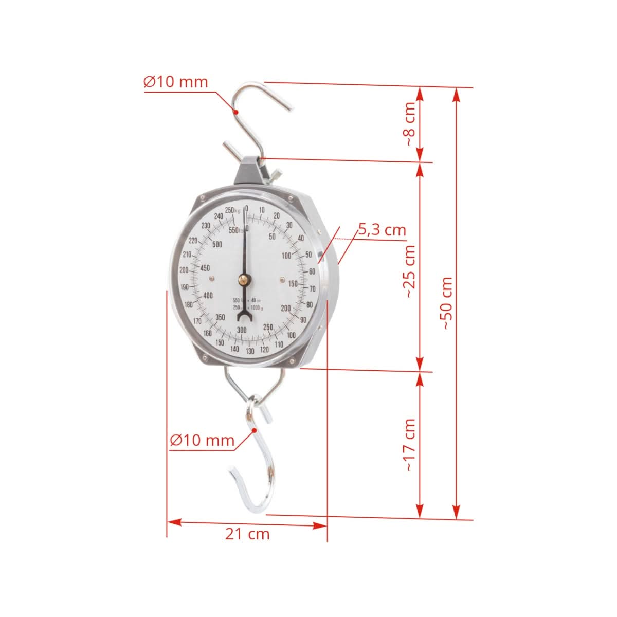 Cantar suspendat premium, max. 250 kg, robust si precis