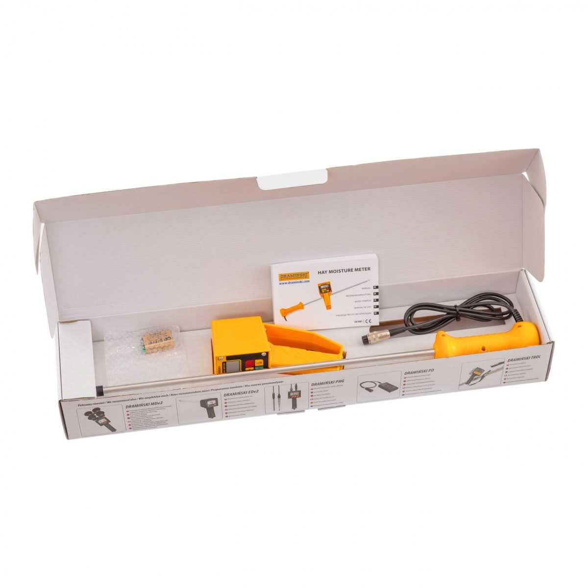 Dispozitiv digital pentru masurarea umiditatii si temperaturii in fan, paie si tutun presat