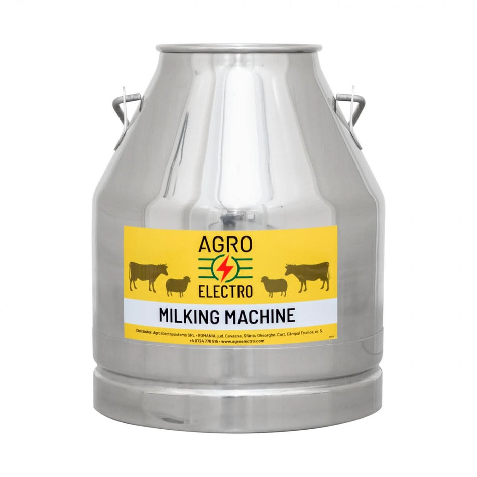 Bidon din inox pentru aparate de muls, 25 litri