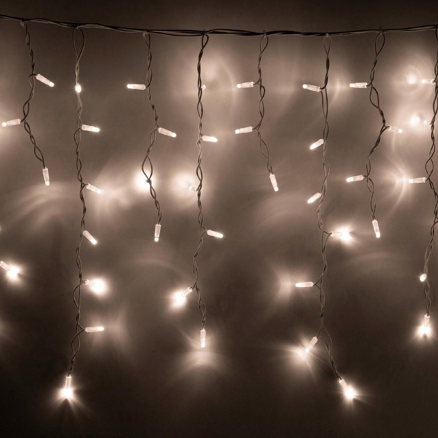 Ghirlanda luminoasa exterior 200 LED alb cald, cablu alb, 230V, KSFW200WW