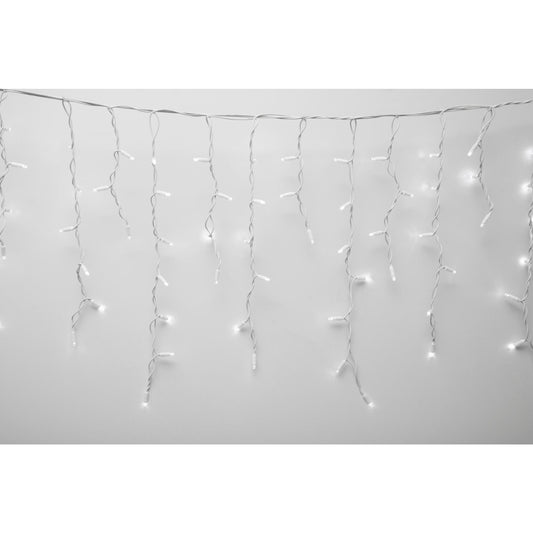 Ghirlanda luminoasa exterior 200 LED alb cald, cablu alb, 230V, KSFW200WW