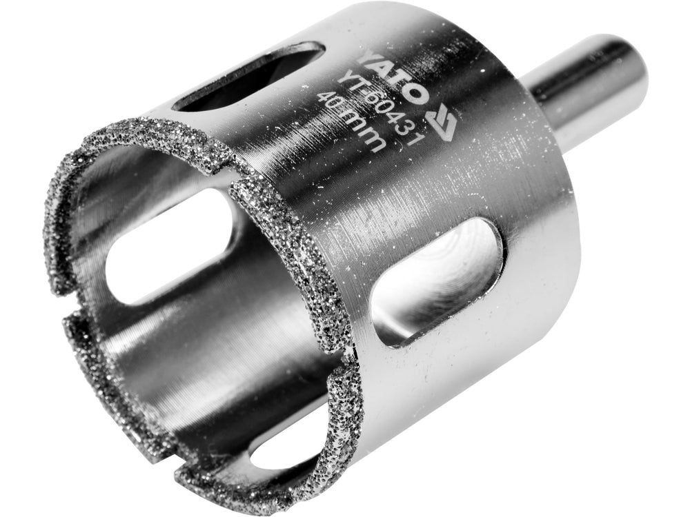 Carota diamantata pentru placi ceramice 40 mm, taiere precisa si rapida Yato YT-60431 - imagine produs 2