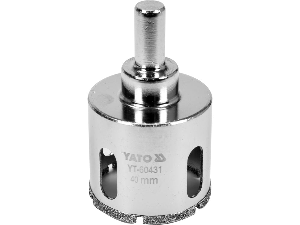 Carota diamantata pentru placi ceramice 40 mm, taiere precisa si rapida Yato YT-60431 - imagine produs 1