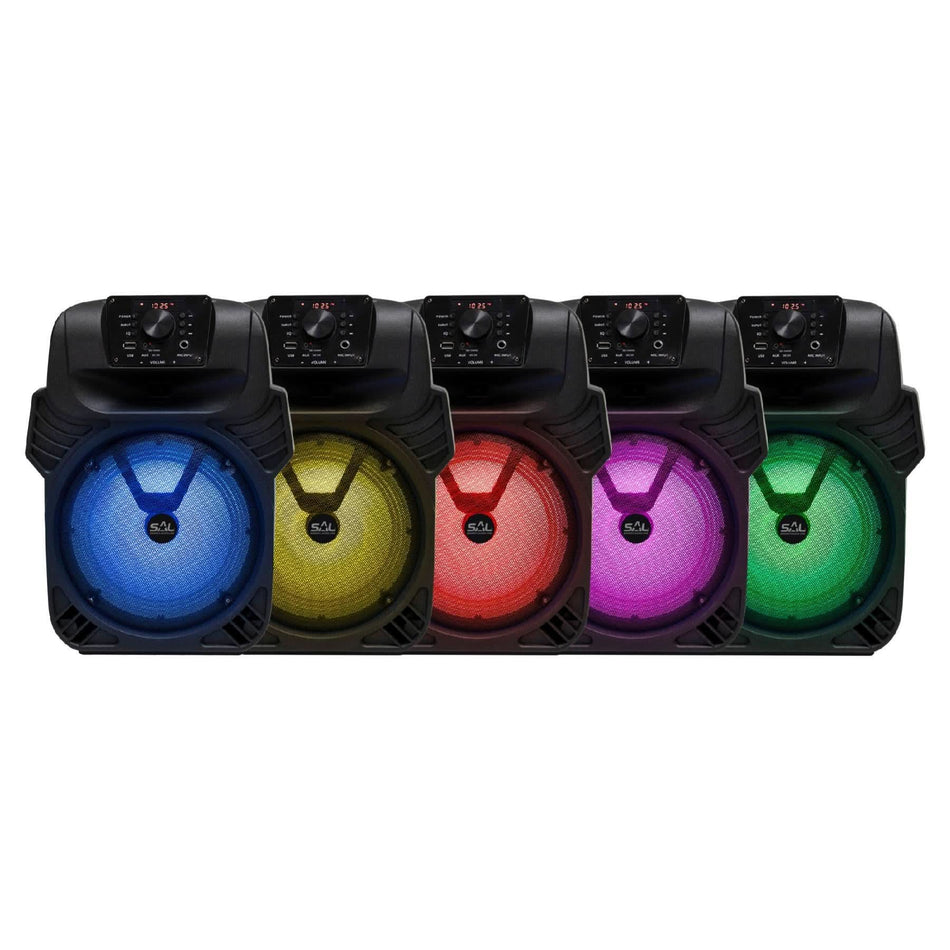 Boxa Portabila Party 40W, Bluetooth, LED, USB, Karaoke, FM, Acumulator 10h, PAR20BTC