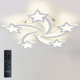 Lustra LED Dimabila Stea, 110W, 5 Brate, 3 Culori + IR