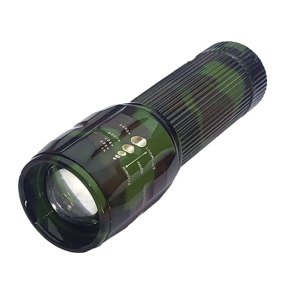 Lanterna din aluminiu LED cu zoom, model VL669 V-111197, Baterii 3 AAA, 250x, 500x, 1000x, 2000x