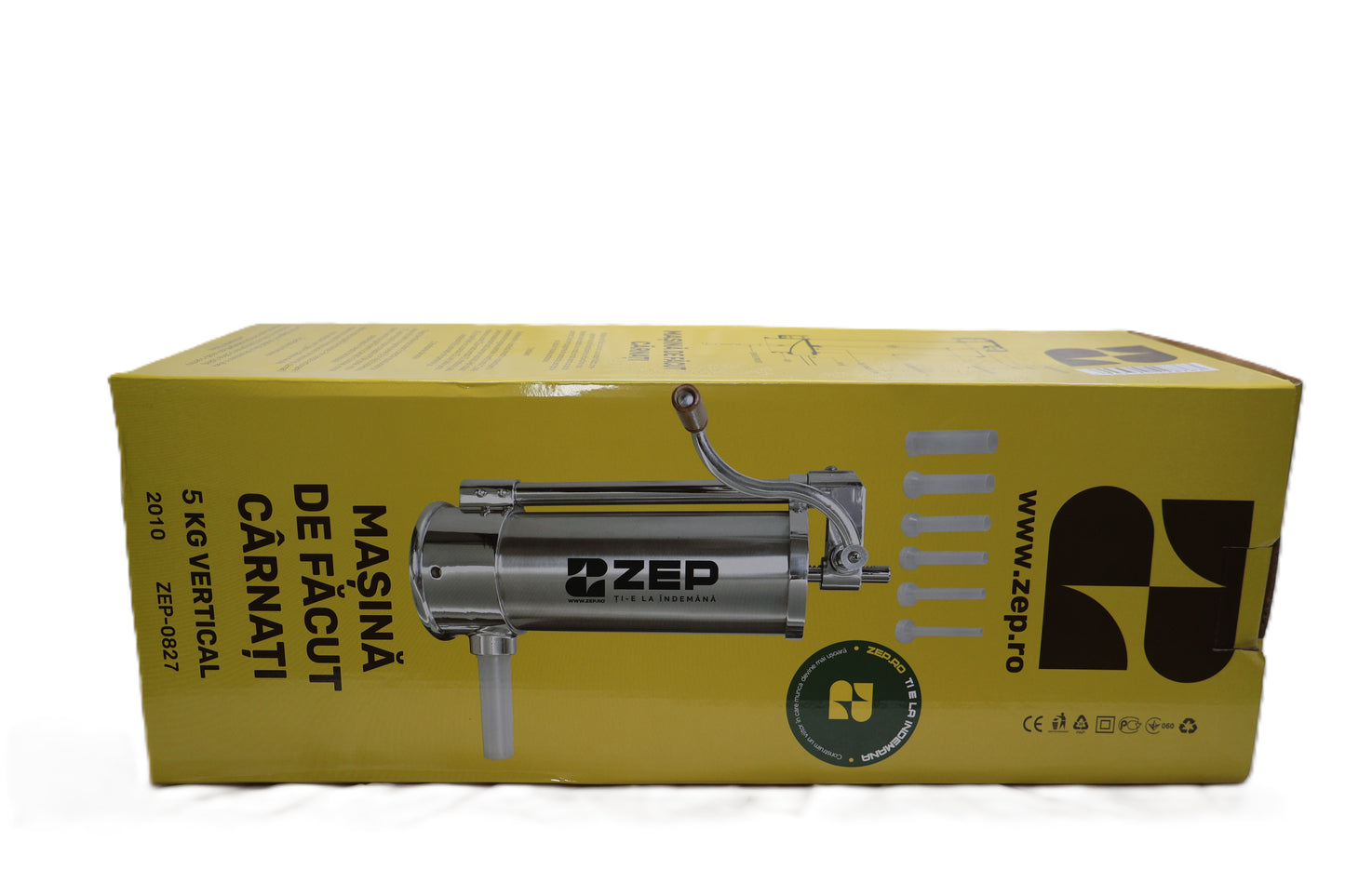 Masina De Umplut Carnati ZEP, 5 Kg, Verticala, 5 Palnii Incluse