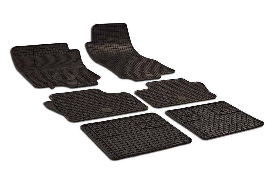 Covorașe Auto Cauciuc Umbrella Gri Carbon pentru Opel Zafira B (2005-2010) - 6 Piese