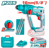 Ciocan rotopercutor TOTAL TRHLI20168, 20V, 1.5J