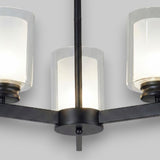 Lustra Tavan Titan Black, 3 Brate, 3xE27 10W