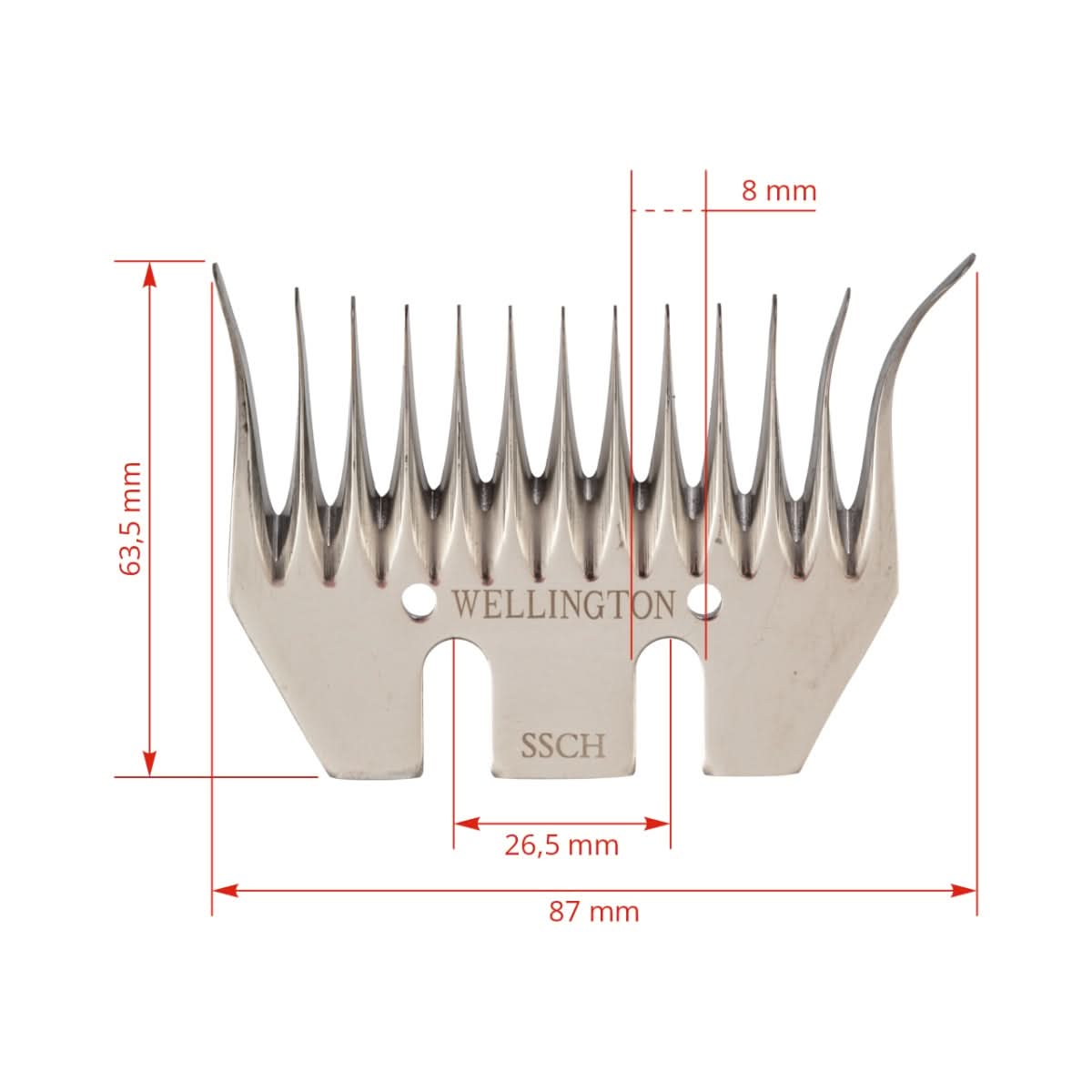 Cutit inferior 13 dinti curbat Wellington pentru masina tuns Constanta4
