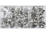 Set piulite nituibile aluminiu Yato YT-36460, M3-M10, 150 buc - imagine 1