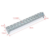 Hranitoare metal galvanizat 50 cm cu 24 gauri pentru pui si gaini
