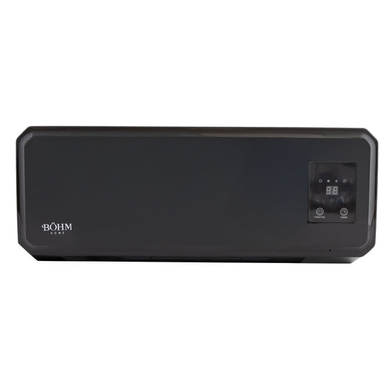 Aeroterma de perete BÖHM BH2000BL, 1000–2000 W, cu display digital, telecomanda si timer 12h, pentru 20–25 m²