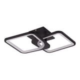 Lustra LED Patrata 50W, 2 Brate, 3 Culori, Telecomanda IR