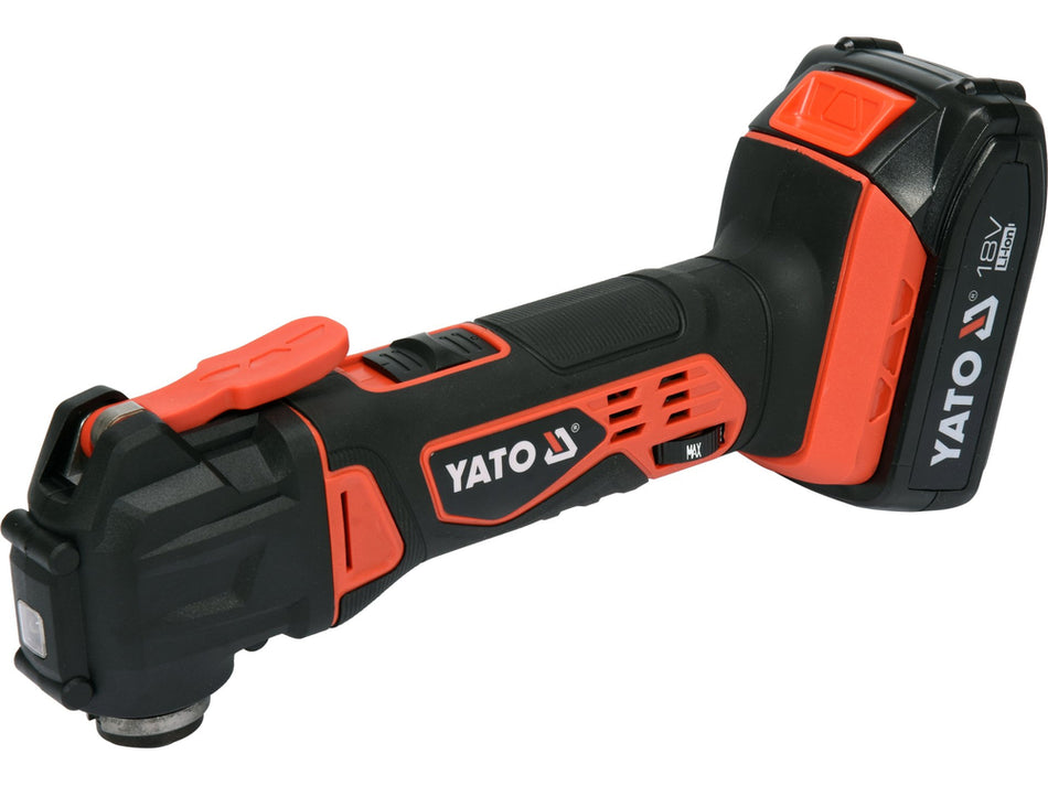 Unealta multifunctionala oscilanta pe acumulator 18V, 1x2Ah, Yato